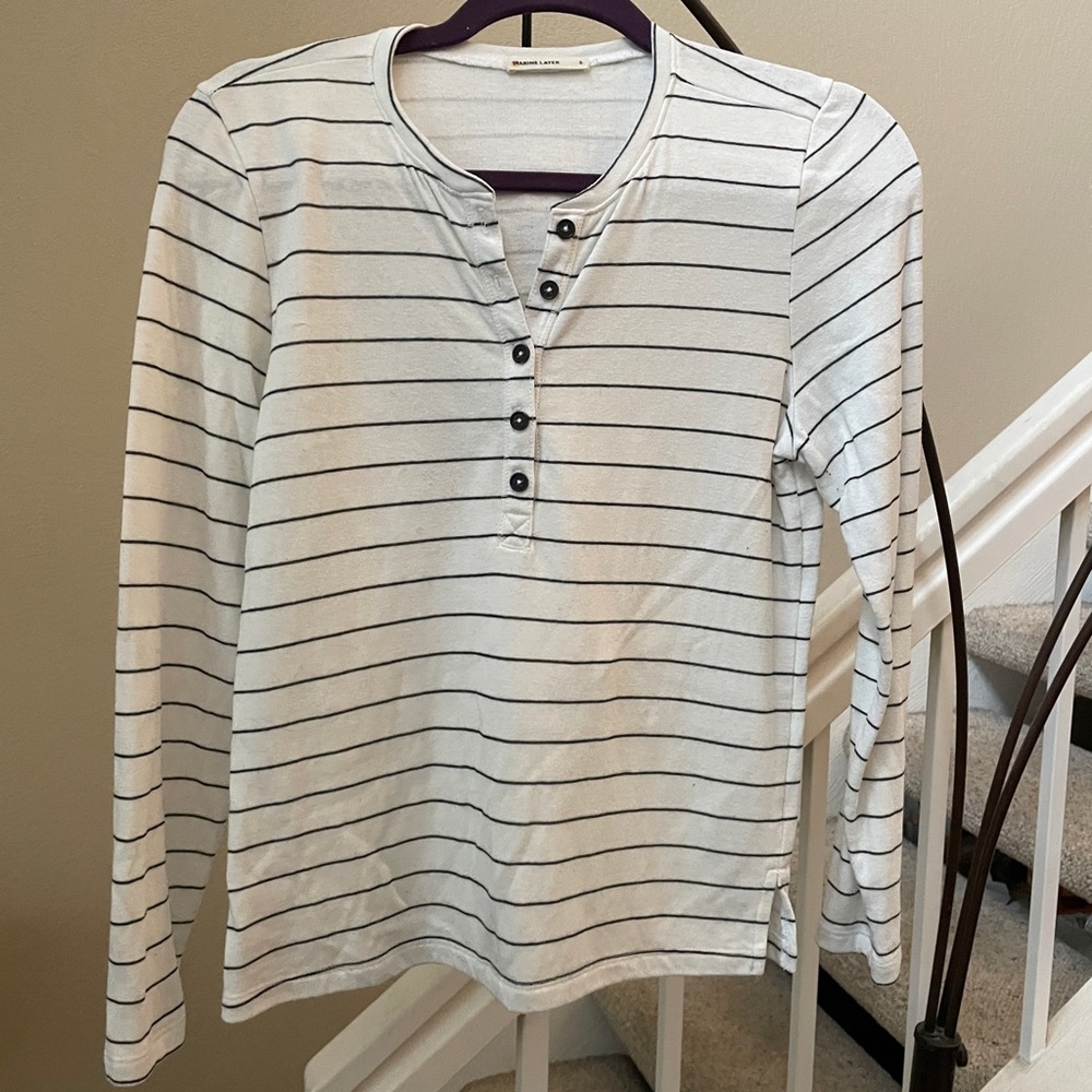 Marine layer stripe tee